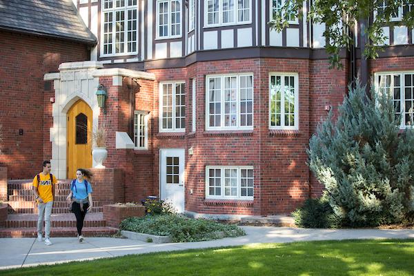 Presidents Row on central campus